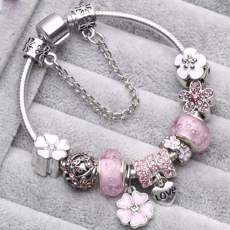 Flower Charm Bracelet