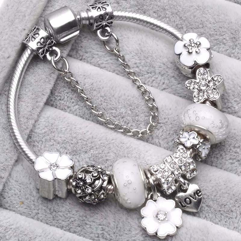 Flower Charm Bracelet