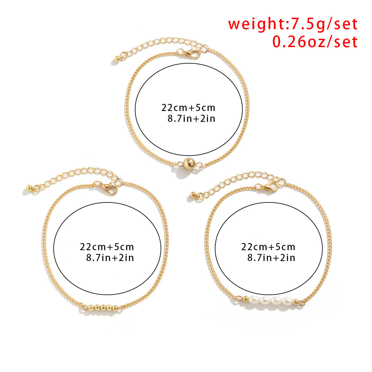 Jewelry Temperament Simple Beach Beaded Set Foot Accessories
